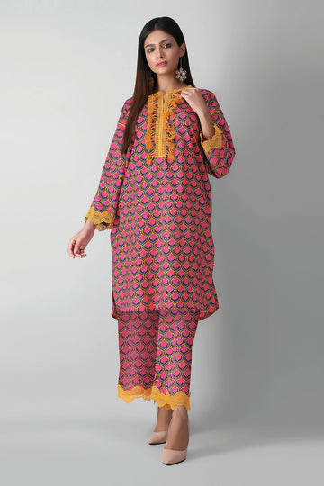 J21327 Yellow Khaadi Autumn Collection 2021